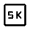 5k Icon from Rounded Line - Material Symbols Set