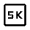 5k Icon from Outlined Line - Material Symbols Set