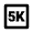 5k Icon from Outlined Line - Material Pro Set