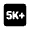 5k Plus Fill Icon from Rounded Fill - Material Pro Set