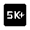 5k Plus Fill Icon from Outlined Fill - Material Symbols Set