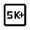 5k Plus Icon from Outlined Line - Material Symbols Set