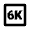 6k Icon from Outlined Line - Material Pro Set