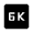 6k Fill Icon from Outlined Fill - Material Symbols Set
