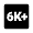 6k Plus Fill Icon from Outlined Fill - Material Pro Set