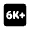 6k Plus Fill Icon from Rounded Fill - Material Pro Set