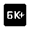 6k Plus Fill Icon from Outlined Fill - Material Symbols Set