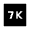 7k Fill Icon from Sharp Fill - Material Symbols Set