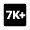 7k Plus Fill Icon from Outlined Fill - Material Pro Set