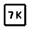 7k Icon from Rounded Line - Material Symbols Set