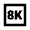 8k Icon from Sharp Line - Material Pro Set