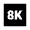 8k Fill Icon from Sharp Fill - Material Pro Set