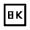 8k Icon from Sharp Line - Material Symbols Set