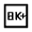 8k Plus Icon from Sharp Line - Material Symbols Set