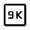 9k Icon from Outlined Line - Material Symbols Set
