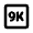 9k Icon from Rounded Line - Material Pro Set