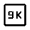 9k Icon from Rounded Line - Material Symbols Set