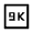 9k Icon from Sharp Line - Material Symbols Set