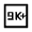 9k Plus Icon from Sharp Line - Material Symbols Set
