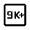 9k Plus Icon from Rounded Line - Material Symbols Set