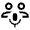 Adaptive Audio Mic Icon from Outlined Line - Material Symbols Set