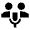 Adaptive Audio Mic Fill Icon from Sharp Fill - Material Pro Set