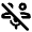 Adaptive Audio Mic Off Icon from Rounded Line - Material Pro Set
