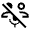 Adaptive Audio Mic Off Icon from Outlined Line - Material Symbols Set