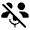 Adaptive Audio Mic Off Fill Icon from Rounded Fill - Material Symbols Set