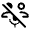 Adaptive Audio Mic Off Icon from Rounded Line - Material Symbols Set
