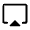 Airplay Icon from Rounded Line - Material Symbols Set