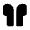 Airpods Fill Icon from Rounded Fill - Material Pro Set