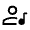Artist Icon from Rounded Line - Material Symbols Set