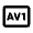 Av1 Icon from Rounded Line - Material Pro Set