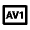 Av1 Icon from Outlined Line - Material Pro Set