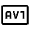 Av1 Icon from Outlined Line - Material Symbols Set
