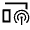 Broadcast On Home Icon from Sharp Line - Material Symbols Set