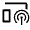 Broadcast On Home Icon from Outlined Line - Material Symbols Set