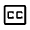 Closed Caption Icon from Rounded Line - Material Symbols Set