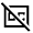Closed Caption Disabled Icon from Sharp Line - Material Symbols Set