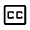 Closed Caption Icon from Outlined Line - Material Symbols Set