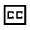 Closed Caption Icon from Sharp Line - Material Symbols Set
