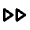 Fast Forward Icon from Outlined Line - Material Pro Free Set