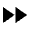 Fast Forward Fill Icon from Sharp Fill - Material Pro Free Set