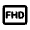 Full Hd Icon from Rounded Line - Material Pro Free Set