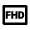 Full Hd Icon from Outlined Line - Material Pro Free Set