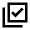 Library Add Check Icon from Sharp Line - Material Pro Free Set