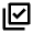 Library Add Check Icon from Outlined Line - Material Pro Free Set