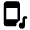 Phone Music Fill Icon from Rounded Fill - Material Pro Free Set