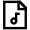 Music Note File Icon from Atlas Line Set